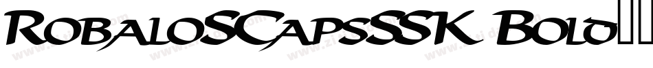 RobaloSCapsSSK Bold字体转换